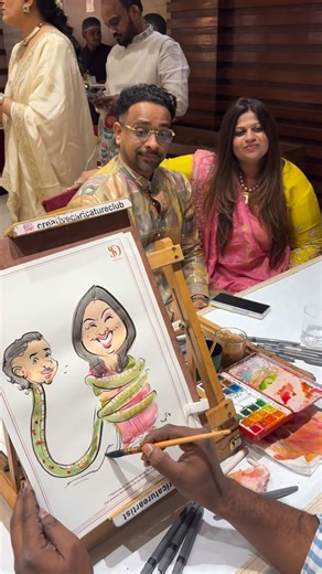 Ritesh Gupta | Live Caricature artist | Mumbai | That priceless reaction when you see your self in cartoon caricature form. our highly experience artists make sure to surprise you with... | Instagram