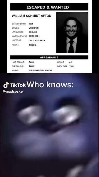 William Afton Wanted Poster in FNF - Antagonist Springtrap