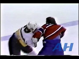 NHL Feb. 7, 1994 Pittsburgh Penguins v Montreal Canadiens (R) Marty McSorley v Lyle Odelein