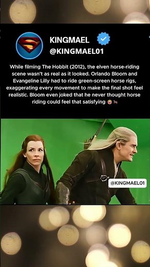 While Filming The Hobbit (2012), Evangeline Lilly Wasn’t Ready for This Green-Screen Ride 😂
