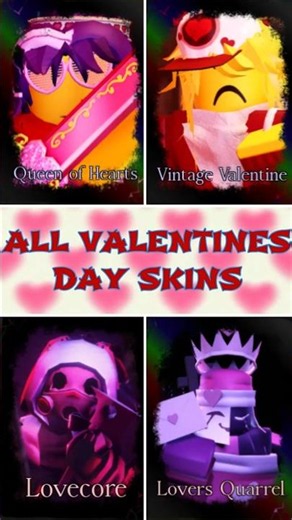 ALL VALENTINES DAY SKINS - FORSAKENED #roblox #forsaken #forsakenroblox
