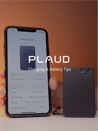 How to Charge Your PLAUD NOTE When It's Out of Power