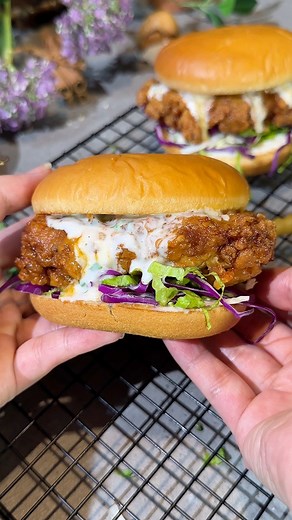 15K views · 85 reactions | Chicken Buffalo Sandwich  Marination: -...