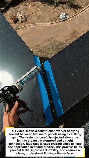 Perfect Seal Between Metal Panels 🔧💧 #construction #tools #shorts