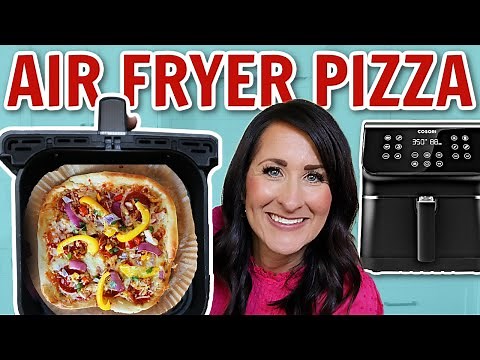 This FAST & EASY Air Fryer Homemade Pizza SO YUMMY