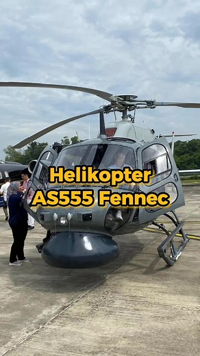Helicopter Abg TLDM AS555 Fennec Showcase at Selangor Aviation Show