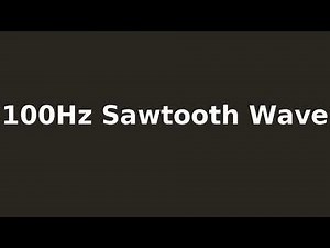 100Hz Sawtooth wave