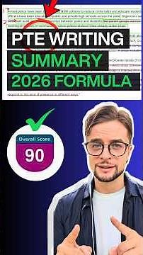 PTE Summarize Written Text 2026 | Find Key Points FAST & Score 90