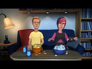 Classic caillou makes a grounded video