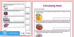 Interactive PDF: White Rose Maths Supporting Year 6: Spring Block 6 Ratio: Calculating Ratio
