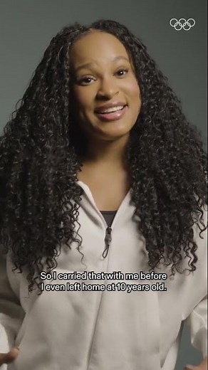 Wise words from Rebeca Andrade on #OlympicDay ❤️ Be yourself, enjoy and #LetsMove!