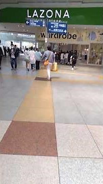 JR川崎駅中央通路～ラゾーナ川崎プラザ入り口まで。#川崎駅 #ラゾーナ川崎 #全国都市緑化かわさきフェア