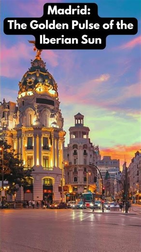 Madrid, Spain: The Golden Pulse of the Iberian Sun #madrid