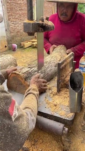 beautiful wood grain! wood slicing skills with super sharp circular saw machine #sawmill #mahogany