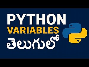 Python Variables in Telugu | Easy Explanation for Beginners