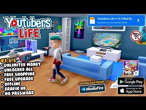Youtubers Life Mod Apk v1.6.5 Terbaru 2023 Unlimited Money - Game Android Simulasi Terbaik Grafik HD