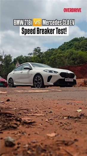 BMW 218i vs Mercedes CLA EV | Speed Breaker Test! #overdrive