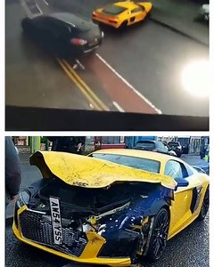 Strike! Audi R8 crash in London Marchettino | Marchettino