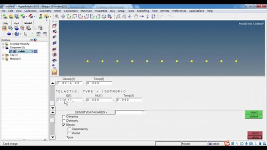 HyperMesh和ABAQUS联合分析实例九（带有预紧力的模态分析）
