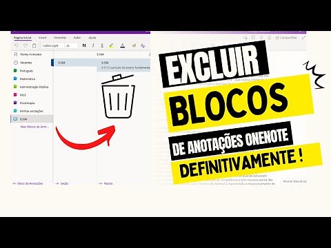 Como excluir blocos de anotações do OneNote de forma definitiva !