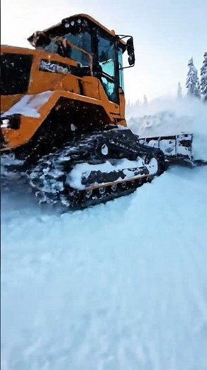 Snow Groomer at Work