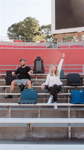 Home & Kind | Bleachers don’t have to be painful. Justin and I took 8 stadium seats to NC State’s metal bleachers and picked winners for every... | Instagram