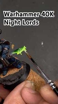 Warhammer 40K Night Lords Painting #warhammer40k #miniaturepainter #miniature #warhammer