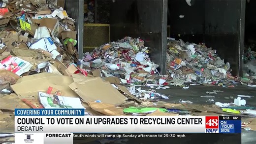 Decatur City Council to vote on AI-powered recycling upgrades, new baler