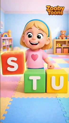 Learn ABCD (P to Z) with Colorful Blocks with Ellie | Fun Alphabet Learning for Kids | Kids Songs