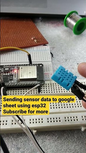 sending sensor data to Google sheet using Esp32 and IFTTT #shorts #esp32 #arduino