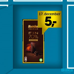 Bilka giver dig jul for en 5'er 🤩 Et nyt 5-kroners tilbud på julens vigtigste varer hver dag op til jul! Kender du én, der skal en tur i Bilka? 😉 Denne uges skarpe 5-kroners tilbud: 14. december: Graasten karrysalat 15. december: Vores kartofler 16. december: Mou oksekødssuppe 17. december: Marabou Premium 18. december: Somersby | Bilka
