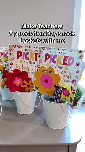 Creative Snack Baskets for Teachers Appreciation Week