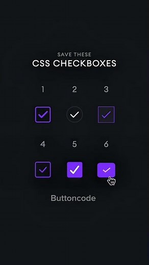 CSS Checkbox🚀 | Get code in Description | Modern UI Design! ✔️🔥