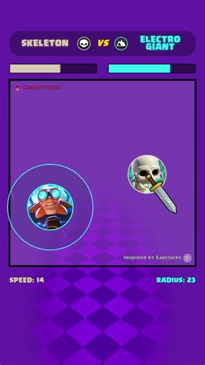 Clashballs 73 - Skeleton VS Electro Giant
