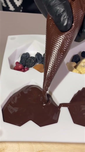 Perfect Chocolate Heart Molds 🍫❤️ | Satisfying Chocolate Pouring Process