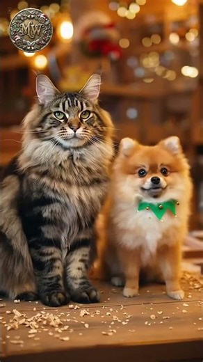 Molly die KATZE und Hund Theodor helfen dem Weihnachtsmann! 🐱🎅