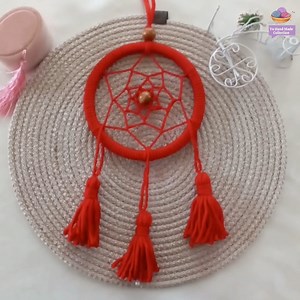 Beautiful Macrame dream catcher 🫶😍 Circle 16cm io 4 m that I wrapped around The rope I knit inside is 2 m #viralvideo #macrame #diy #shortvideo #viral #knitting #handmade | Yu Hand Made Collection
