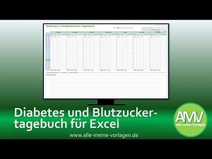 Diabetes-Blutzuckertabelle für Excel – Einfach messen, dokumentieren & auswerten