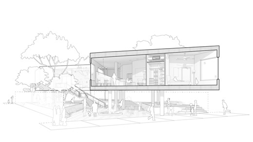 Perspective Section Diagram w/ SketchUp & Illustrator