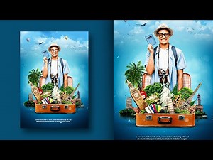 Creative Tour/Travel Poster Design | Photoshop
