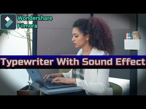 Typewriter Effect ।। typewriter text with sound effect in filmora x ।। typewriter filmora