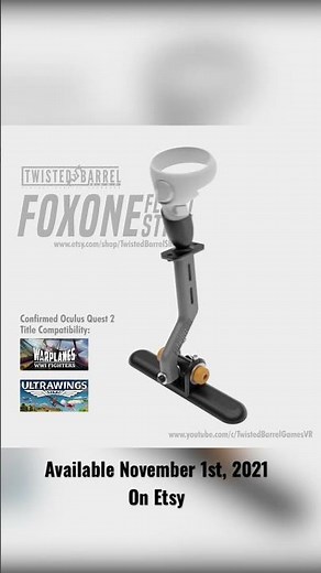 FOX ONE VR Flight Stick for Oculus Quest 2 | Animation