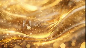 golden particles explosion. seamless looping overlay 4k virtual video animation background