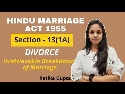 Section-13(1A) Irretrievable Breakdown of Marriage | Divorce | Hindu Marriage Act 1955