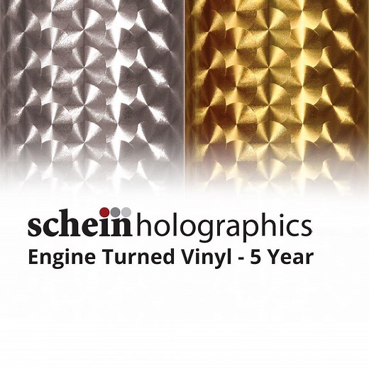 Engine Turned Holographic Vinyl by Schein Holographics