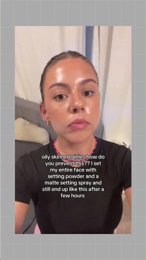 I could oil through an inch of setting powder I swear 💄