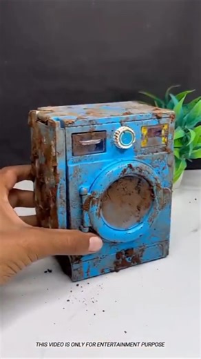 mini washing machine 🥰Mini wood toy-woodworking art skill / hand craft/#shorts