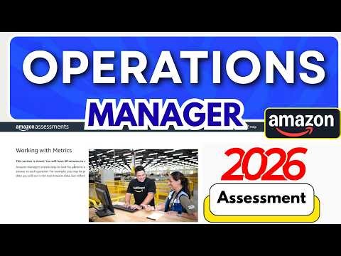 How to PASS the Amazon Operations Manager Assessment 2026 | Amazon Interview Material | 100% Pass