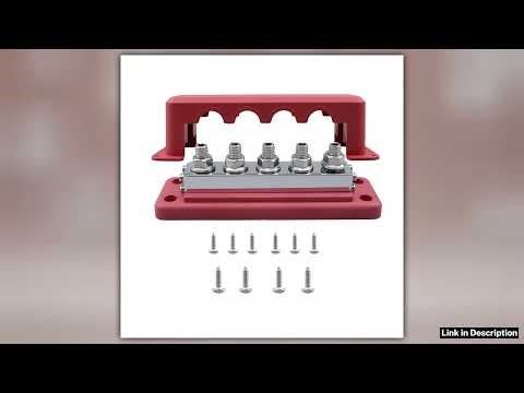 M10 Power Distribution Block Bus Bar 24V Buss Bar 600A Electrical Terminal Block for Caravan Truck