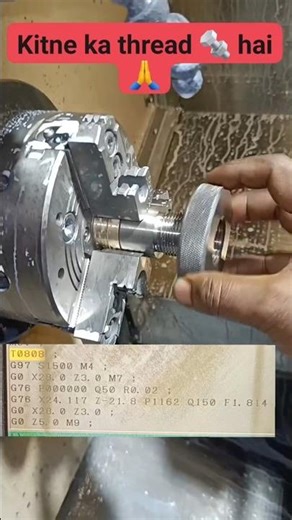 cnc machine job thred #cnc #cncmachining #tools #drill #drill #thred #viral #cncrouter #cncsoftware